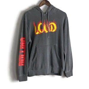 ROLLING LOUD FESTIVAL Mens Gray Graphic Hoodie Long Sleeve Sweatshirt Size S